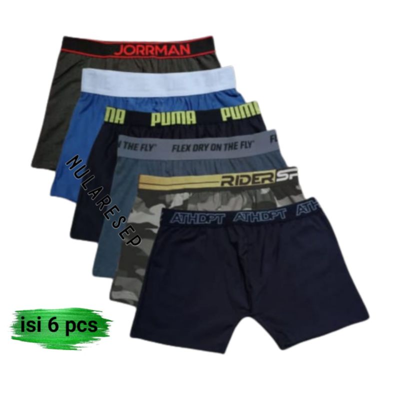 Sempak isi 6 Pcs Celana dalam pria Boxer