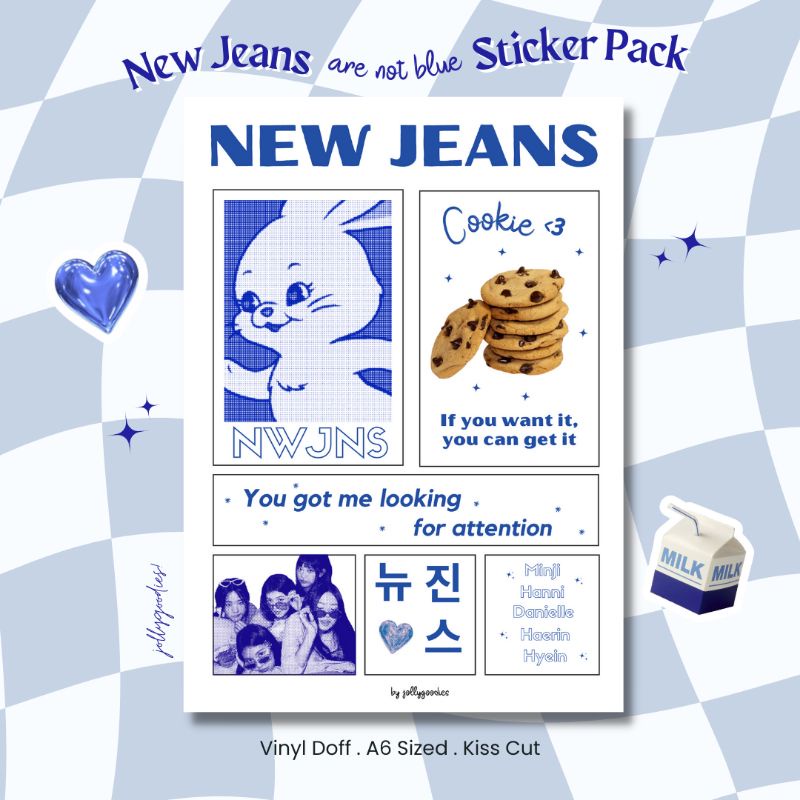 

jollygoodies | New Jeans Sticker Sheet - Kpop Deco Sticker