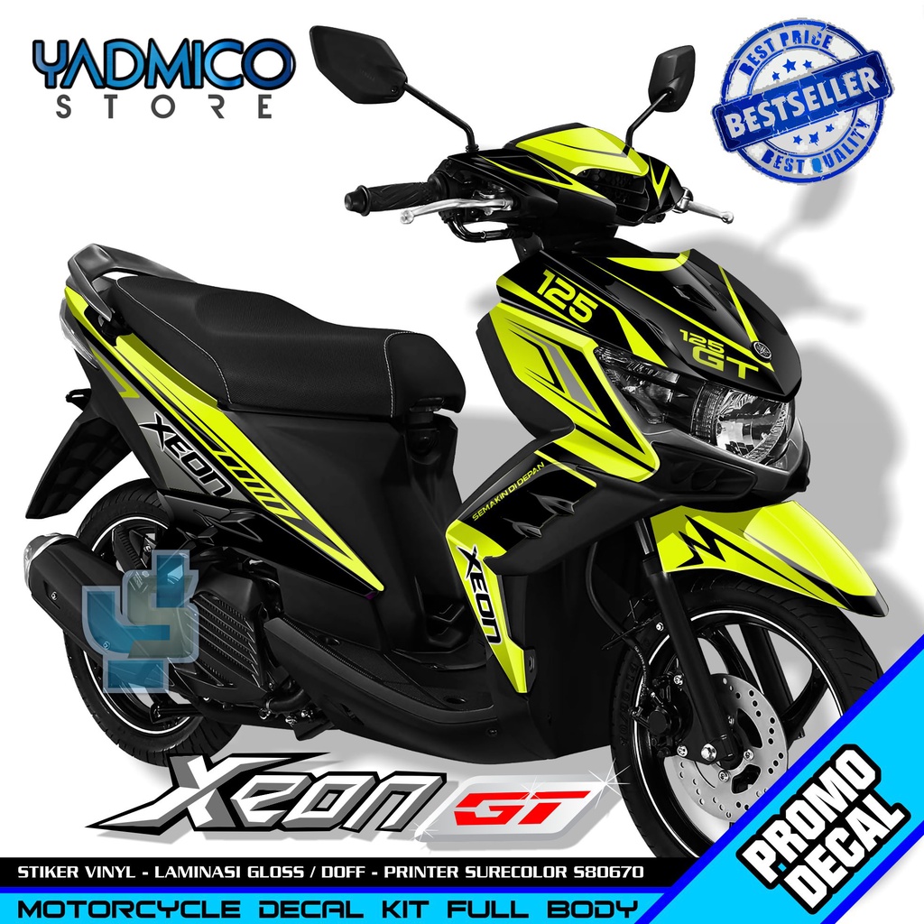 Decal Xeon GT 125 Full Body - Stiker Motor Xeon GT 125 Full Body - Decal Hologram Xeon GT 125 Full B