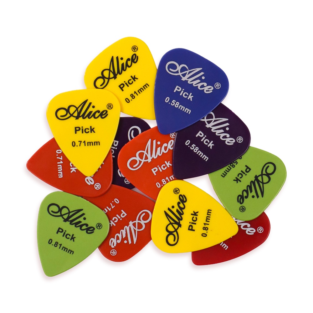 Alice Pick Gitar Akustik 12 PCS - AP-12P - Multi-Color