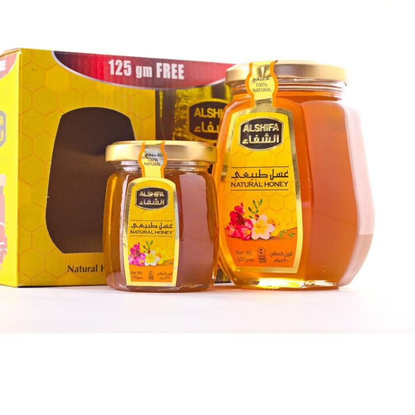 

❃ Arab Al Shifa 500gr Free 125gr / Alshifa 500 gr Free 125 gr Natural Honey ❈
