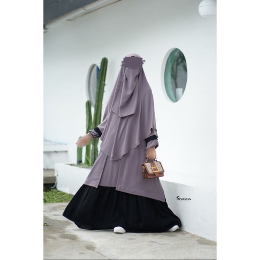 Gamis set syari gamis set cadar yumna series original syaima indonesia my zauhara