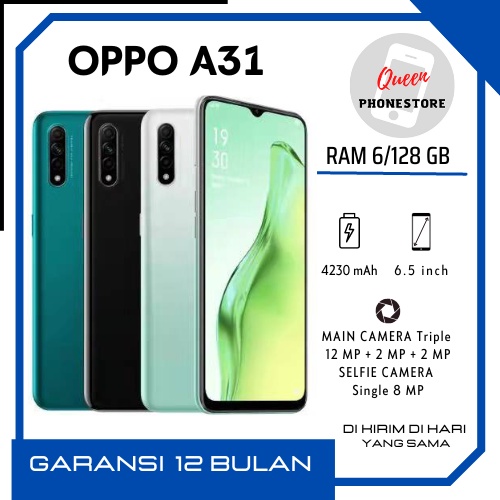 HP OPPO A31 RAM 6/128GB GARANSI 1 TAHUN