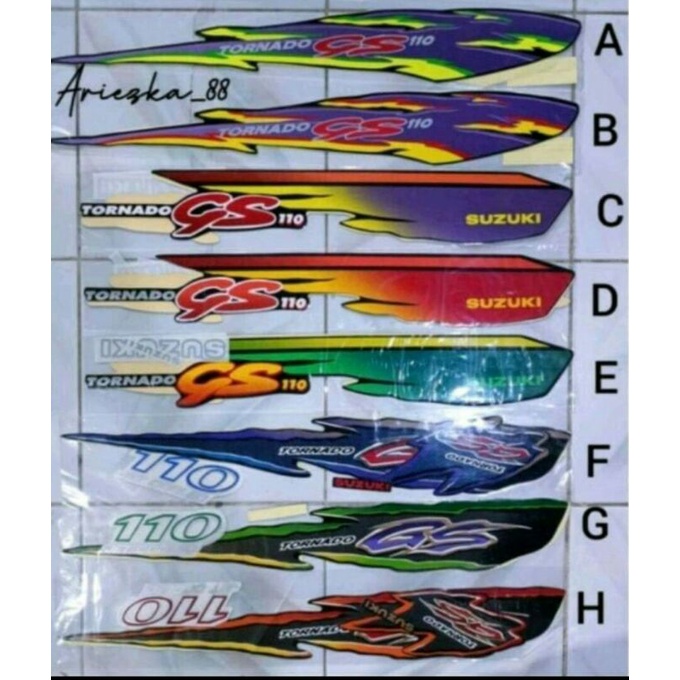 Stiker Striping suzuki Tornado