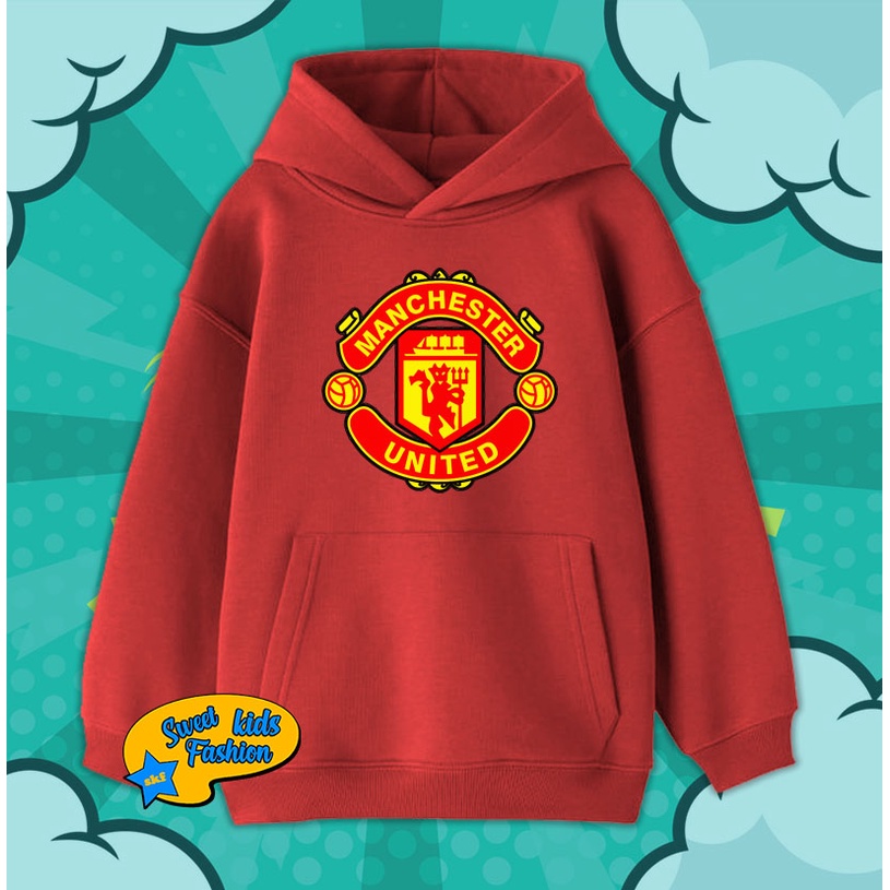 Jaket Hoodie Anak Manchester United MU Sweater Anak MU Manchester United