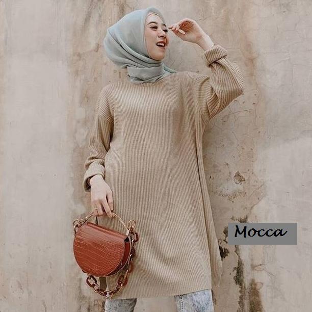 TERPERCAYA TUNIK BOXY WANITA/TUNIK JUMBO/TUNIK WANITA/TUNIK RAJUT/BIGSIZE TUNIK