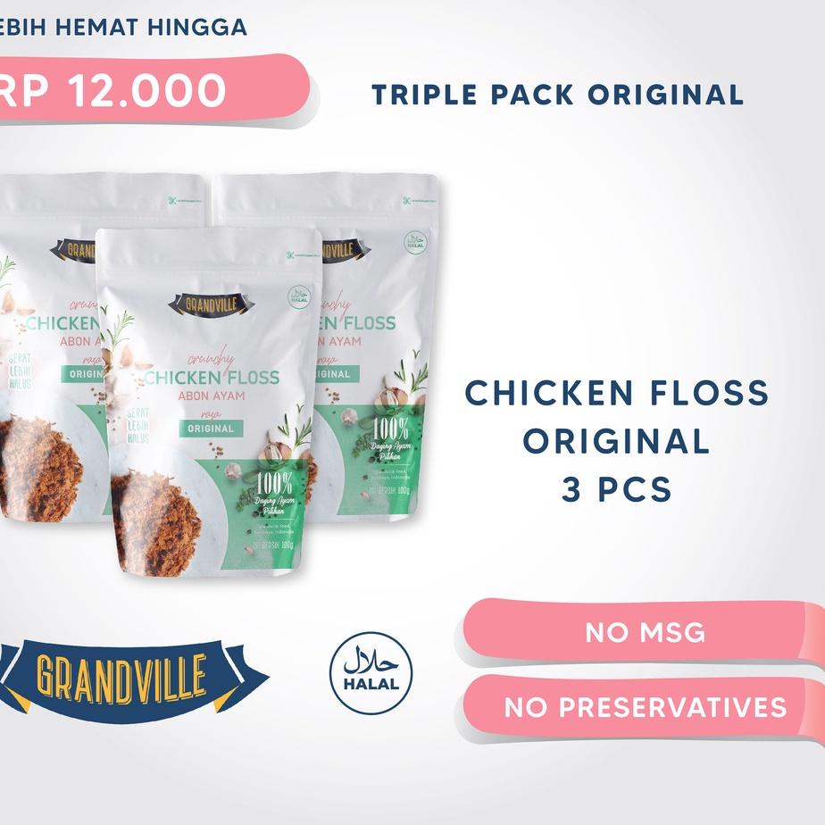 

✽ Grandville Abon AYAM Crunchy Triple Pack Original ✿