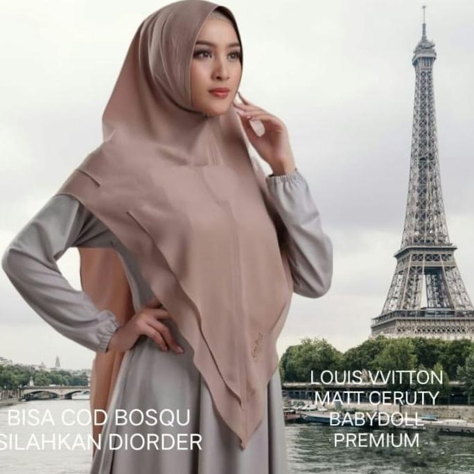 STOK TERBATAS HIJAB INSTAN CERUTY 2 LAYER/KHIMAR 2 LAYER PET JUMBO XL/BERGO 2 LYER PET CERUTY/KHIMAR