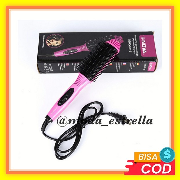 Bayar Di Tempat (Cod)-Catokan 2 In 1 Mini/ Catokan Lurus Dan Keriting Catok Blower Comb Nova Origina