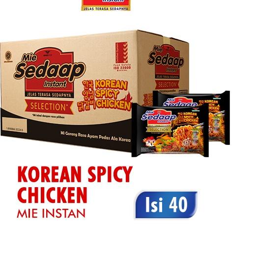 

☇ SEDAAP Mie Instan Korean Spicy Chicken Bag Box Isi 40 pcs ☋