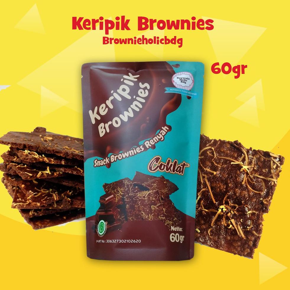 

BARU Keripik Brownies Kering Coklat Renyah Brownieholicbdg