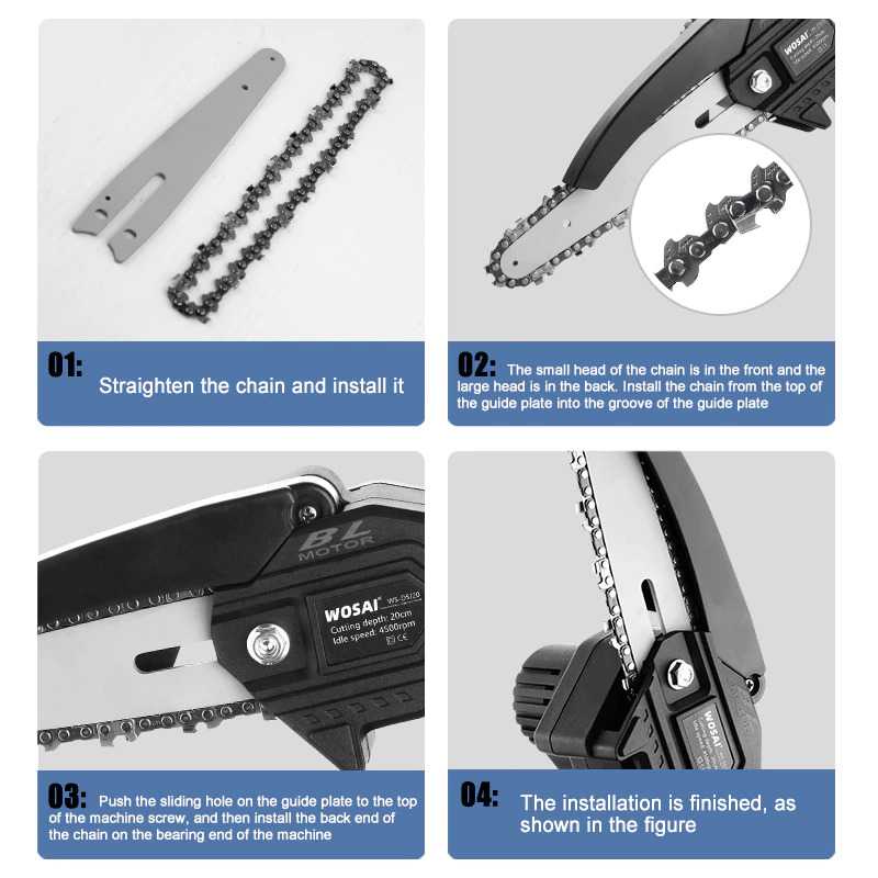 (BISA COD) FTIHSHP WOSAI Rantai Gergaji Senso Chainsaw Chain Part 6 Inch - JT-6