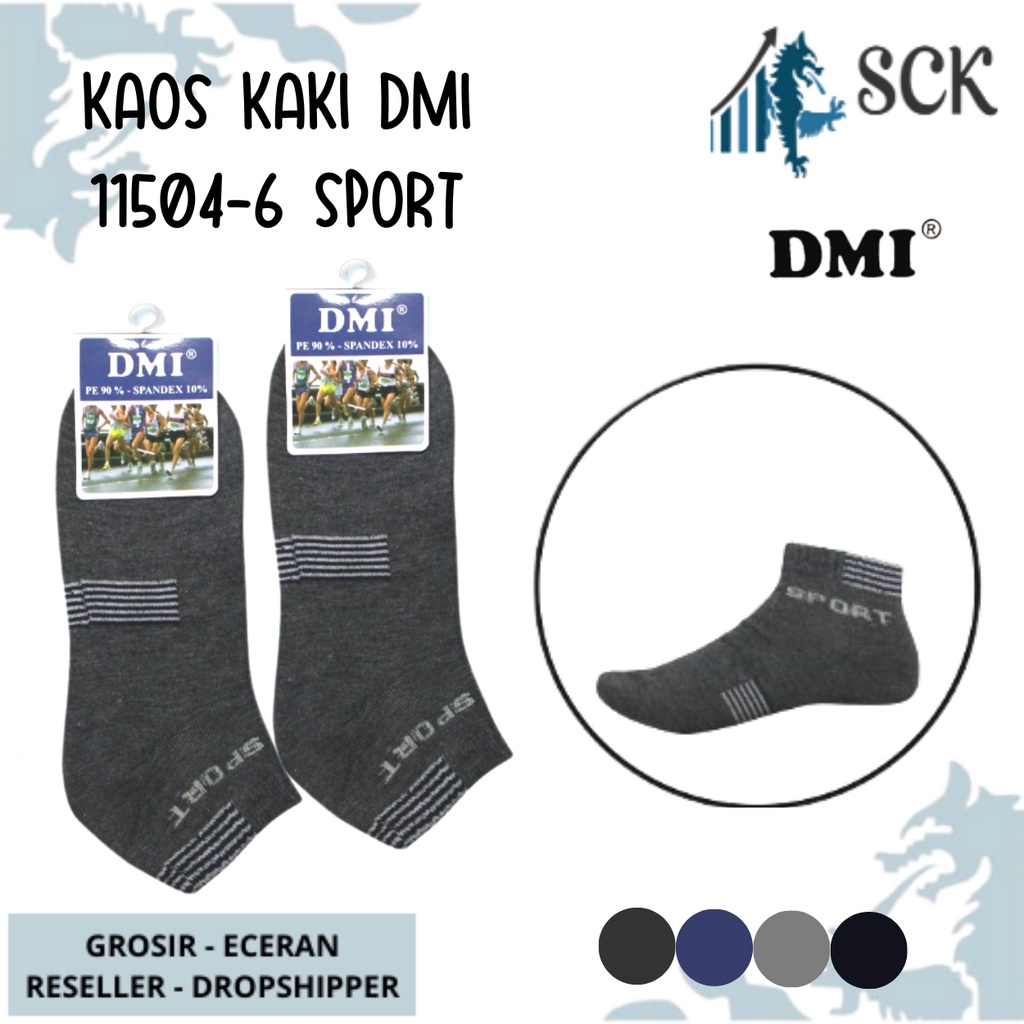 Kaos Kaki Pria DMI SPORT 11504-6 Panjang Mata Kaki Casual / Kaos Kaki Olahraga – SCK