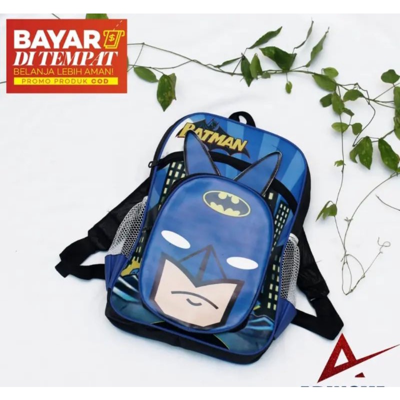 Tas karakter anak Spider-Man Batman Hello kitty Unicron / Tas sekolah anak