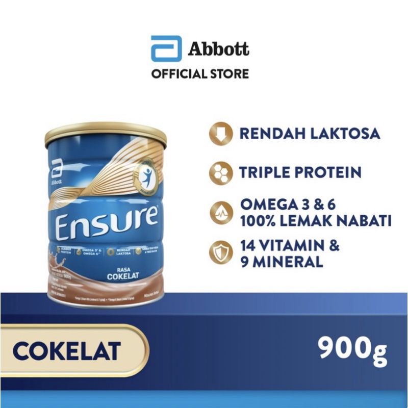 

Ensure coklat atau vanila 900gr PROMO TERBATAS