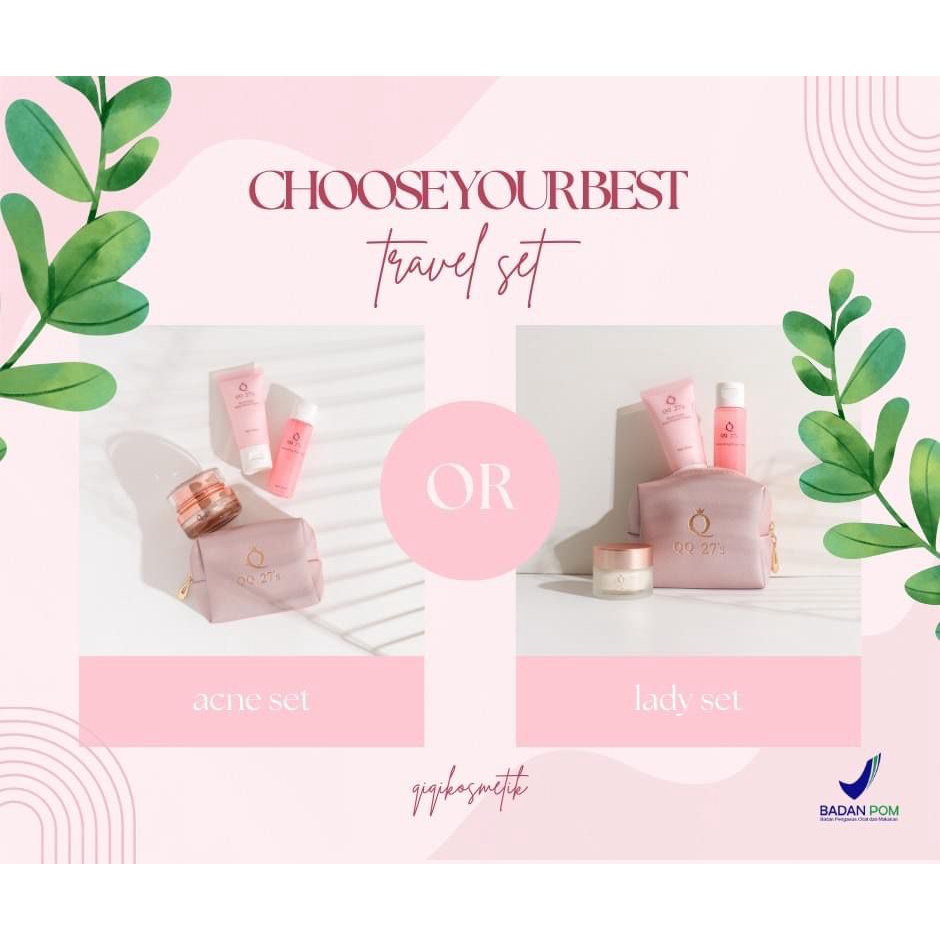 QQ 27's Travel set lady cream & acne cream
