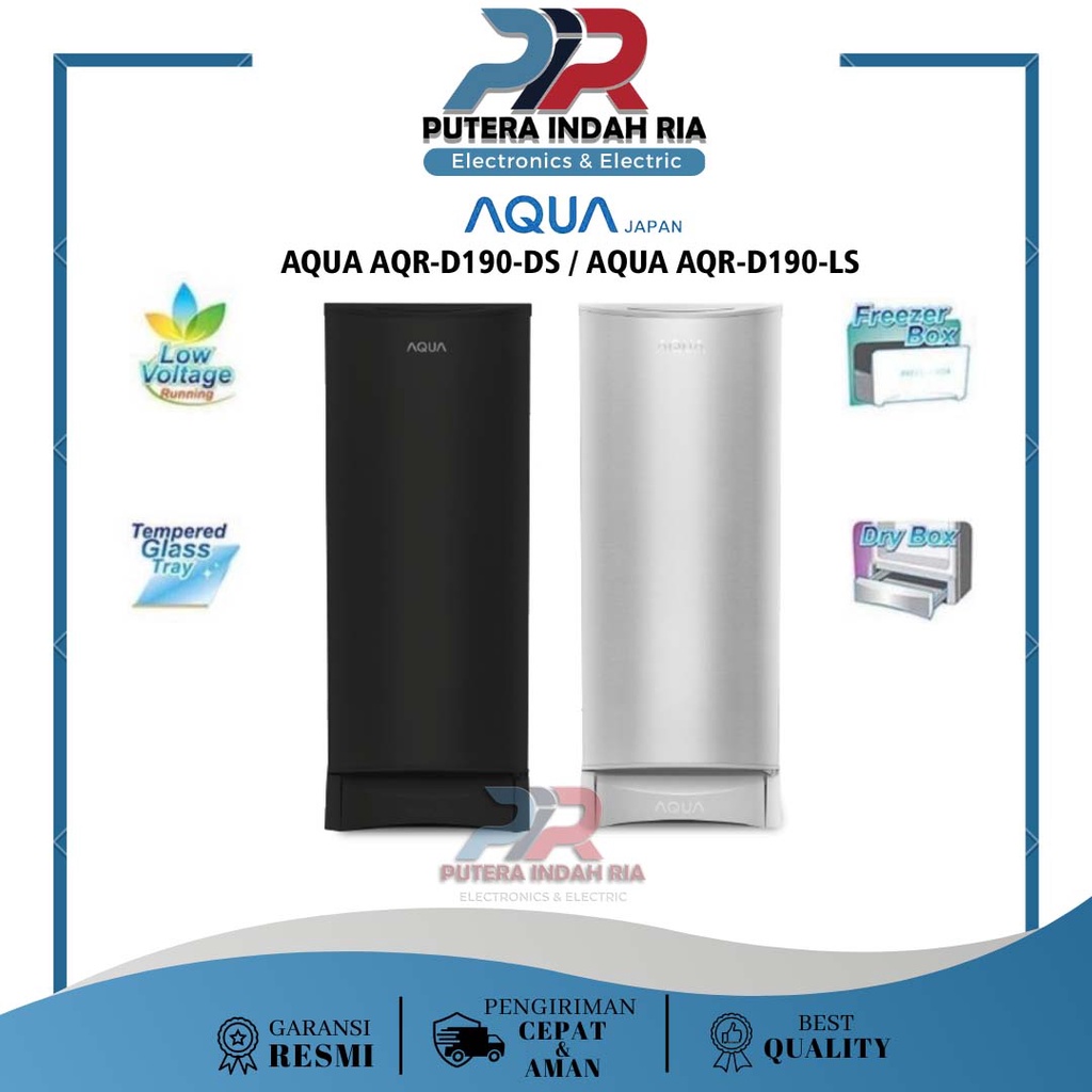 Kulkas / Lemari Es 1 Pintu AQUA AQR-D190 DS-LS