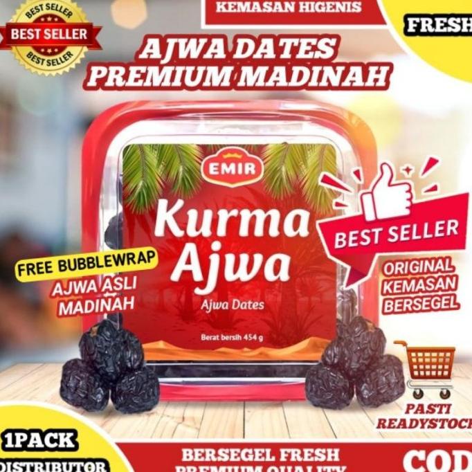 

KURMA KURMA NABI KURMA AJWA ORIGINAL ASLI AL MADINAH PREMIUM UKURAN JUMBO / EL09I09A82L