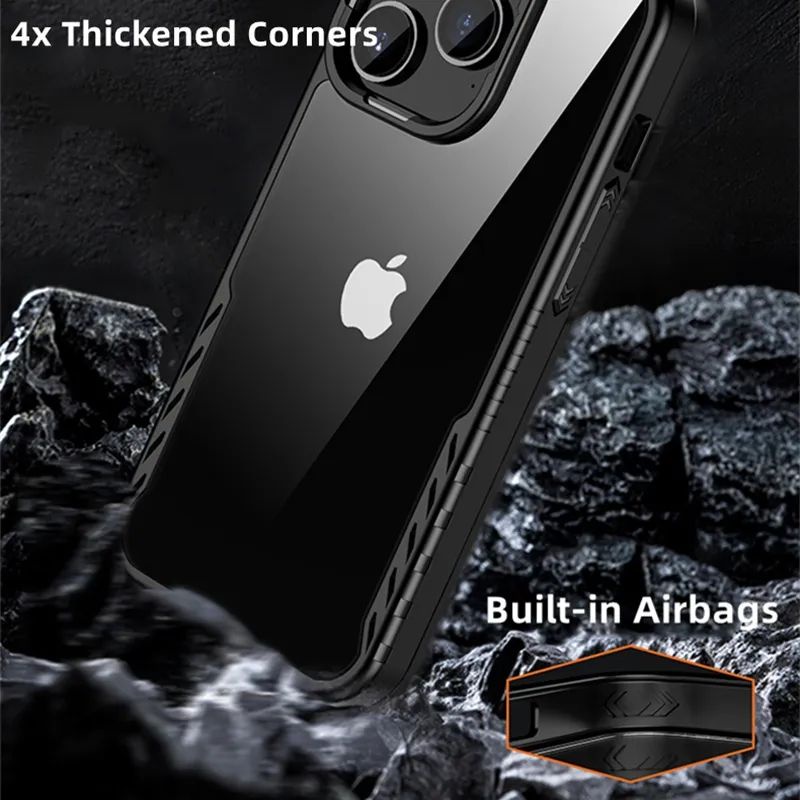 iPaky Case iPhone 14 Pro / 14 Pro Max Clear HD Rugged Armor Transparan