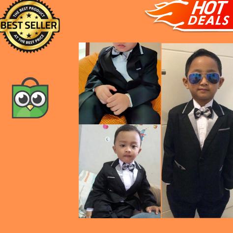 Setelan Jas Anak Laki laki Tuxedo 1-10 tahun