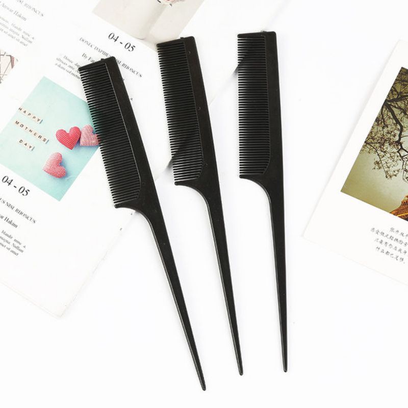 Sisir Sasak Salon - Sisir Gagang Lancip Model Ekor Rambut Sanggul Blow