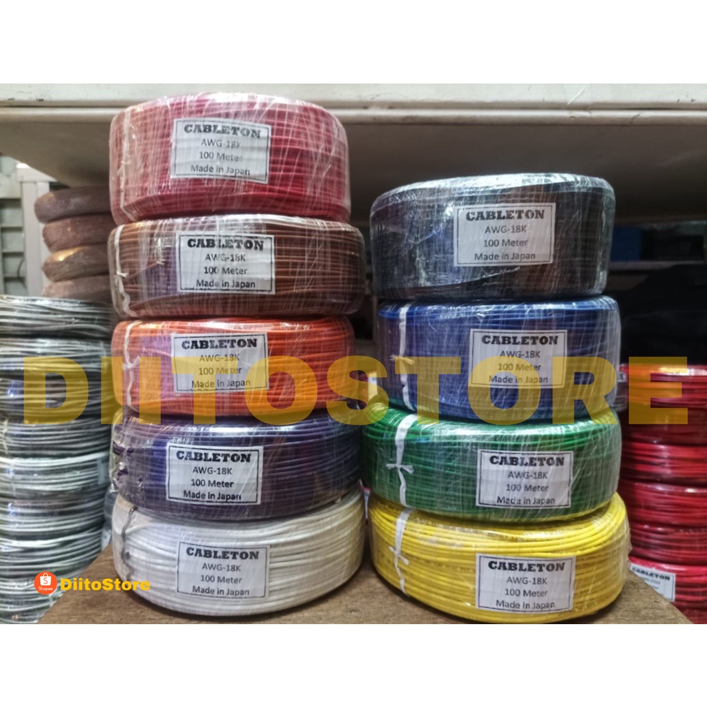 KABEL AWG 18K 100METER/ROLL  | KABEL AWG18 K 100 METER/ROLL | KABEL AWG 18K CABLETON MADE IN JAPAN