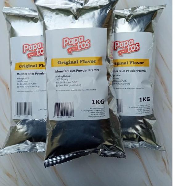 

✰ Tepung Long Potato / Monster Fries Instan 1 kg / 1000 gram ➴