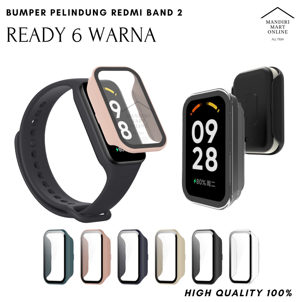 Bumper Hard Case 2 in 1 Redmi Band 2 Casing Hard Case PC Anti Gores Redmi Smartband 2