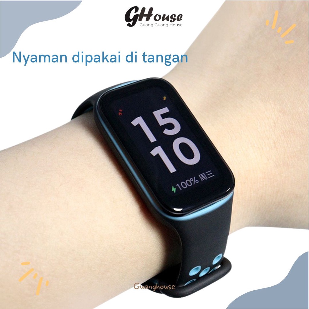 Strap Redmi Smart Band 2 Silicone Tali Jam Xiaomi Redmi Band 2 Two Tone Bahan Silikon Warna