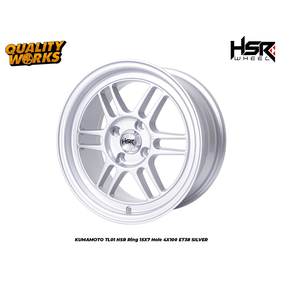 Velg Kumamoto HSR Ring 15 Tipe Enkei Rpf1 R15 Untuk brio sigra agya jazz ayla