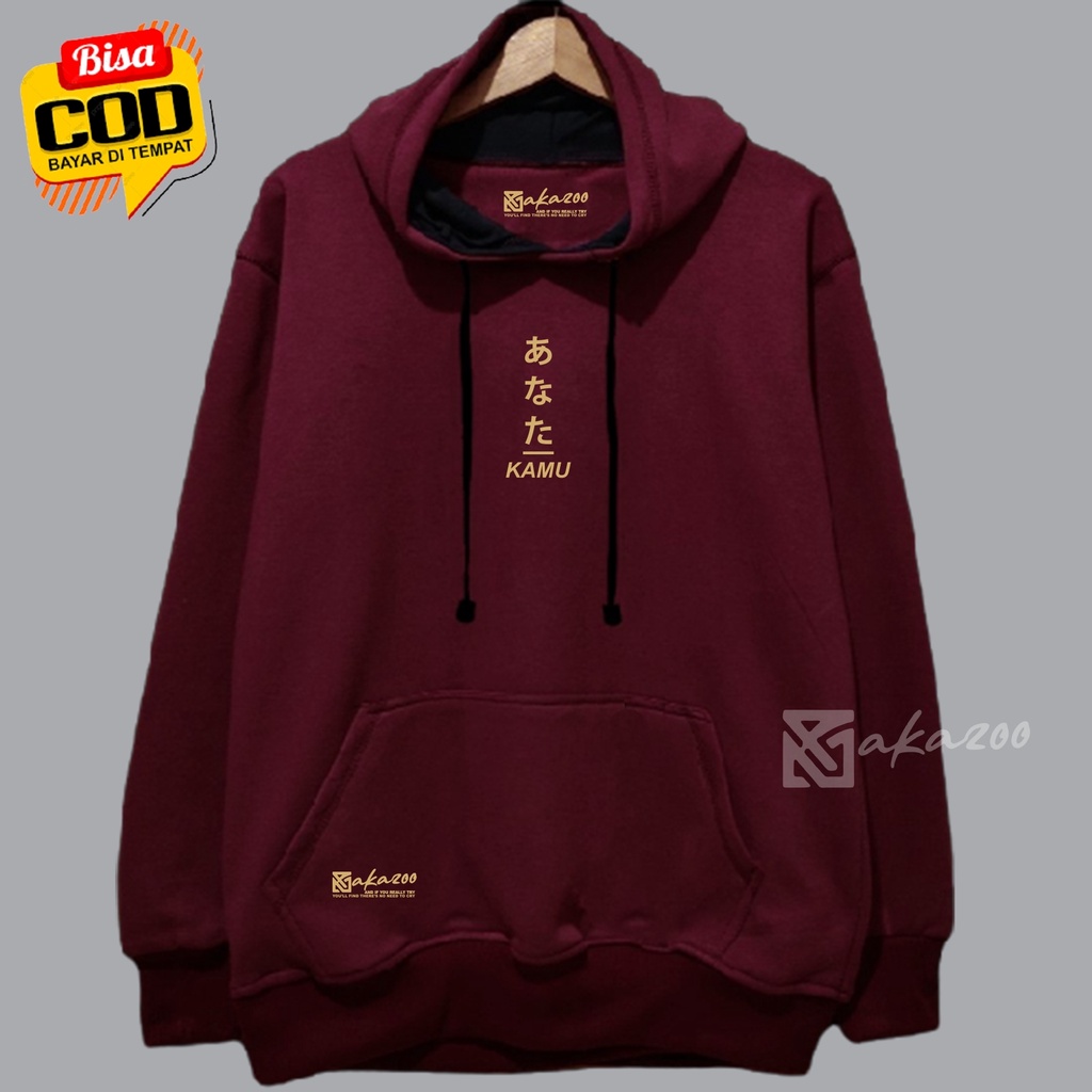 switer pria switer cowok logo tulisan JPN kamu marun hoodie oversize pria distro sweater jumbo xxl murah jamper cewe polos hoodie tebal hodie pria original distro unisex M L XL XXL premium akazoo