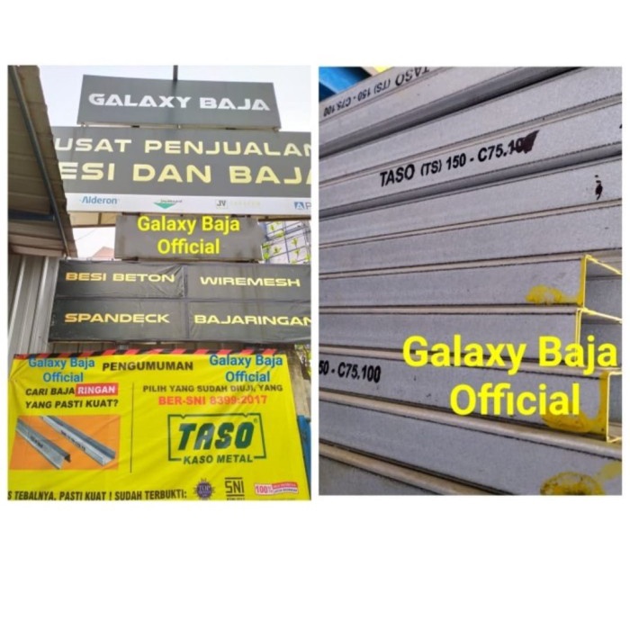 Terlaris Baja Ringan Taso C 1Mm Taso Full/ Taso 100