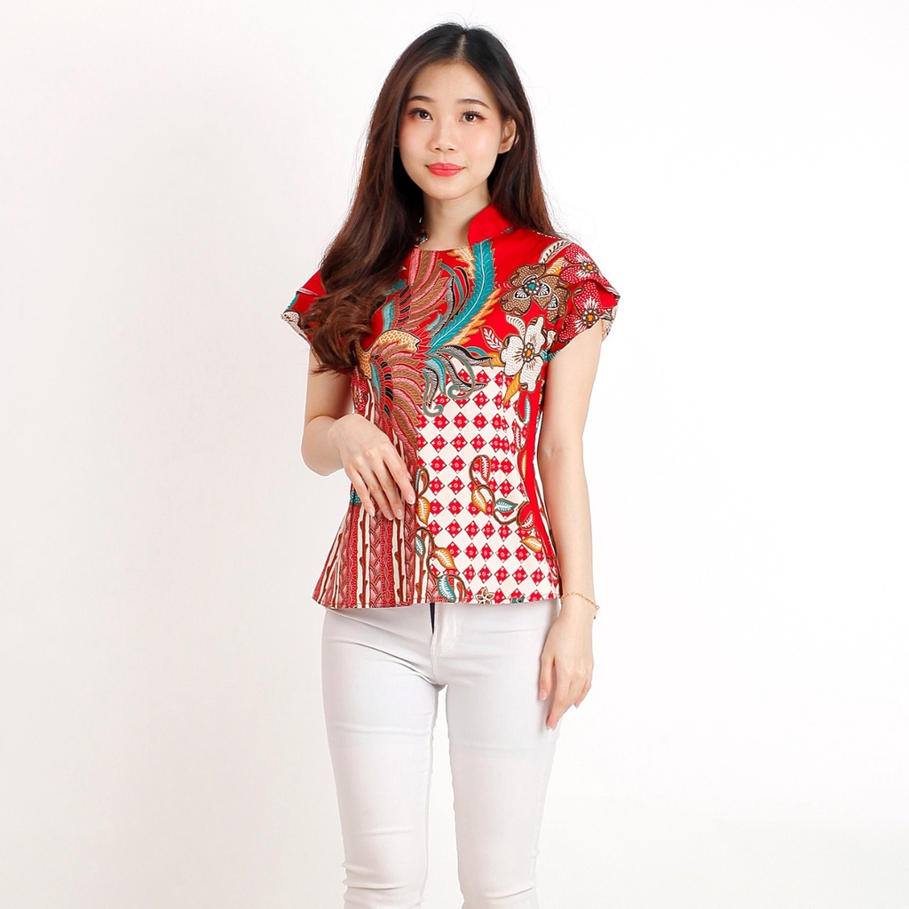 Batik wanita - Atasan blouse batik wanita fashion 569