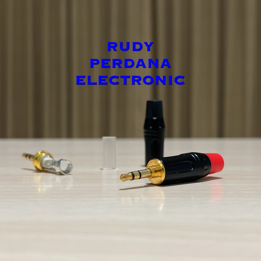 JACK MINI 3.5MM 3.5 MM MALE COWOK LAKI STEREO AUX BESAR BESI GOLD EMAS