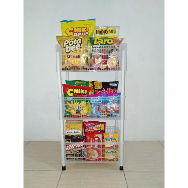 Rak Serbaguna/Rak Plastik/Rak Chiki/Rak Warung/Rak Keranjang Buah