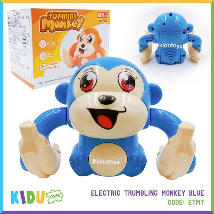 Mainan Anak Robot Banana Monkey Electric Tumbling Monkey Kidu Toys