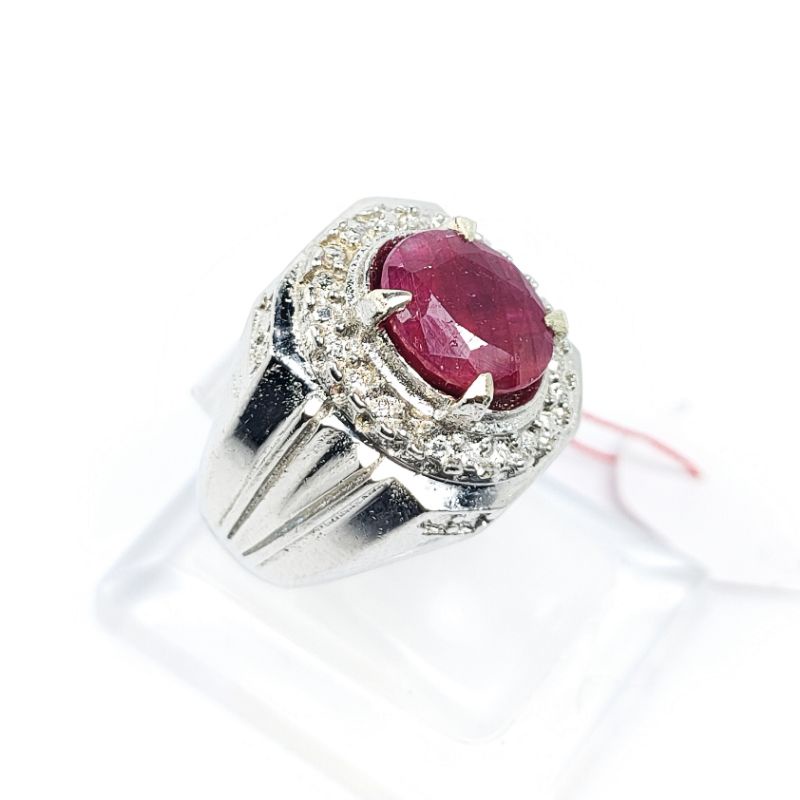 CINCIN BATU PERMATA NATURAL RUBY TANZANIA KODE 02330