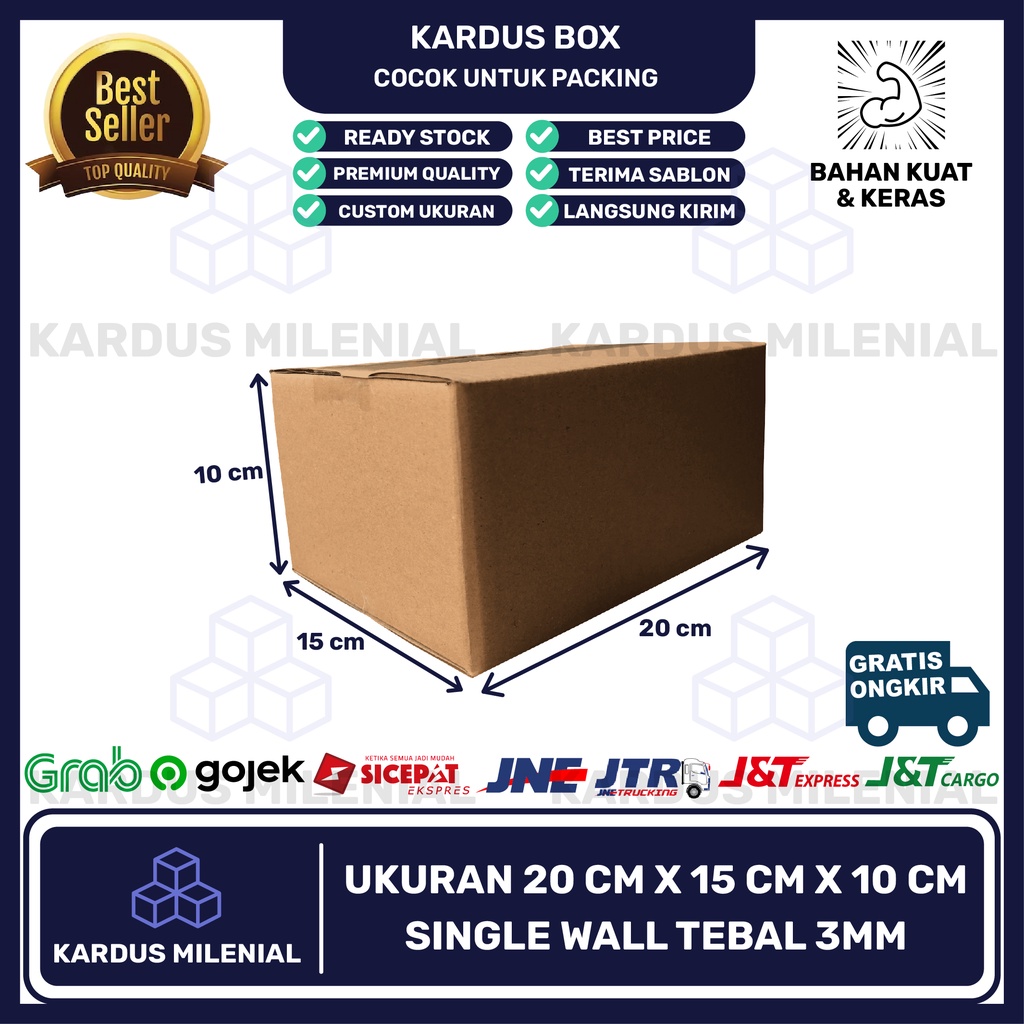 

Kardus box karton packing 20x15x10