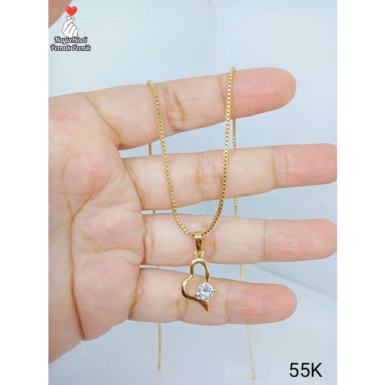 KALUNG PERHIASAN IMITASI LAPIS EMAS