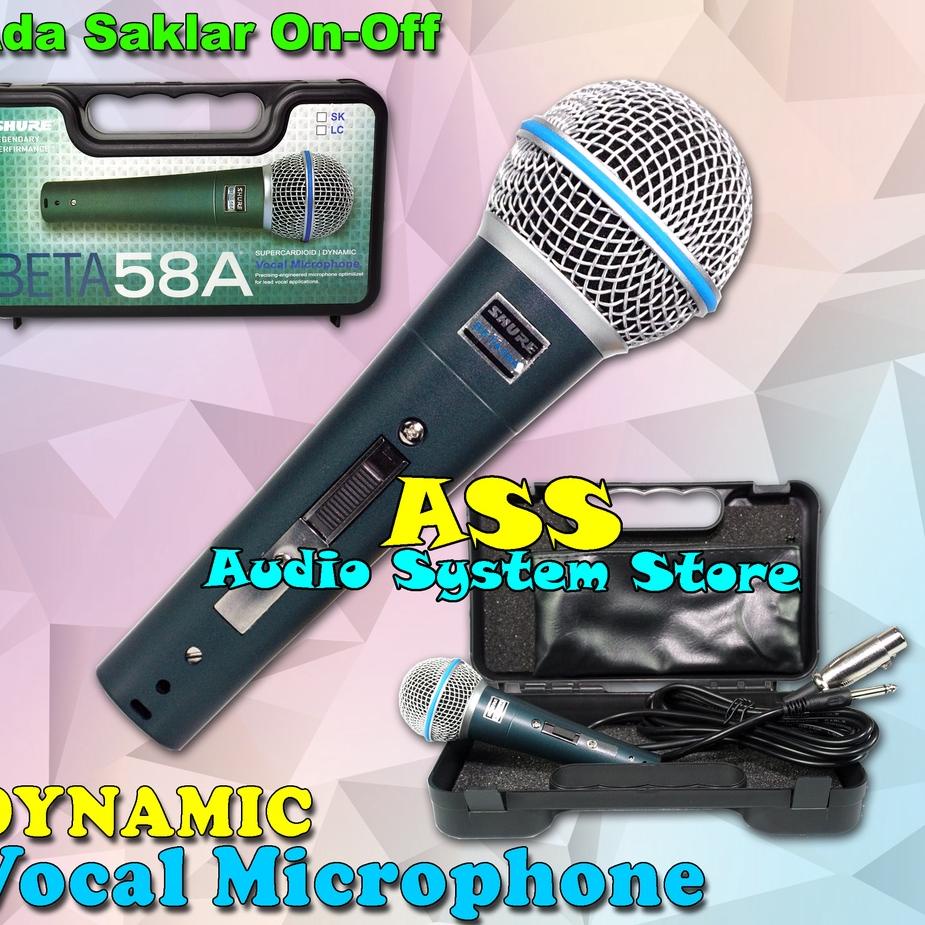 ▲ MIC KABEL BETA 58A SK + KOPER MICROPHONE KABEL BT58SK/ BT-58A LC / BETA58 SK ♬
