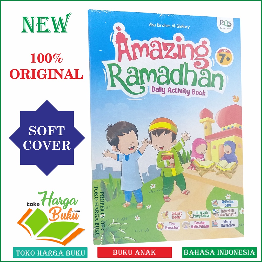 Amazing Ramadhan Daily Activity Book Usia 7+ Buku Anak Puasa Romadon Ramadan Penerbit Pustaka Quran Sunnah PQS