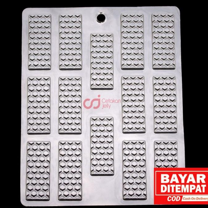 CJ Cetakan Coklat Pagar Sarang Lebah Plastik