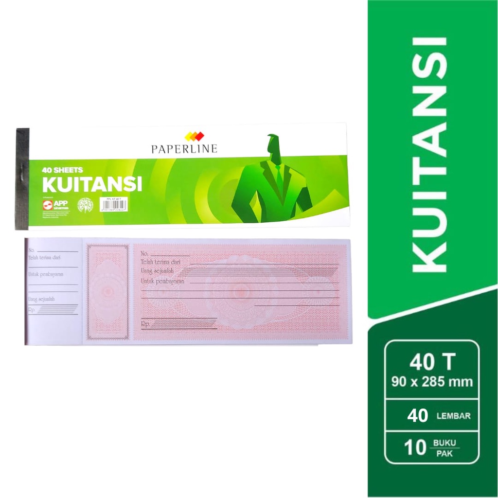 Buku Kuitansi / Kwitansi Paperline Kecil &amp; Sedang