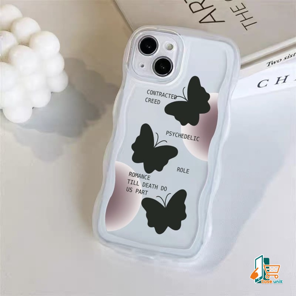 SS144 SOFTCASE SILIKON MOTIF KUPU KUPU HITAM FOR XIAOMI REDMI 12 4G 4A 5A 6A 8 8A PRO 9A 9C 10A 10 10C C40 NOTE 5A PRIME 8 9 10 11 PRO 11 PRO PLUS 11S POCO M3 M4 M5 X3 PRO MI A1 PLUS 2022 4G CS5371
