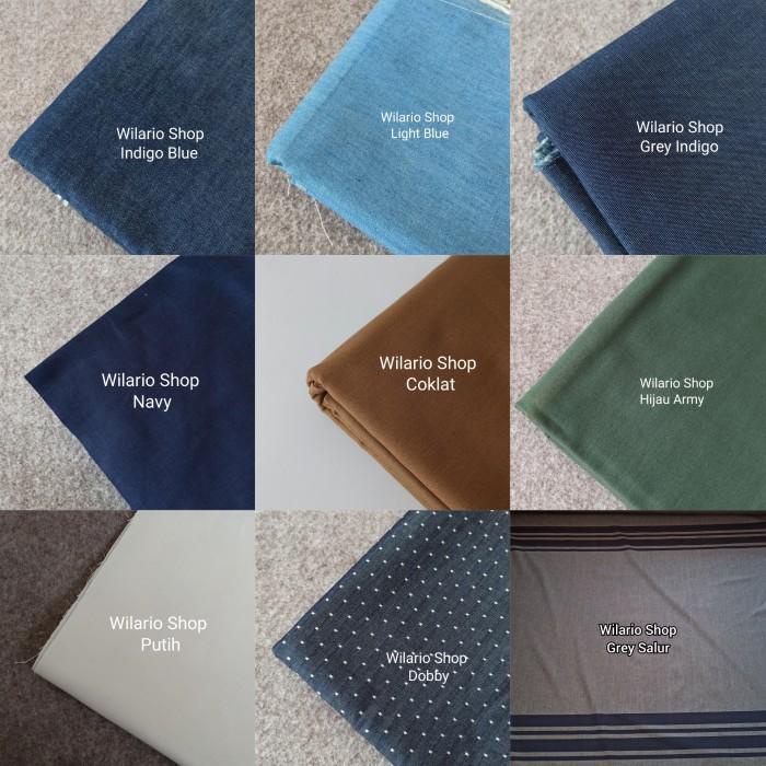Best Seller Bahan Kain Denim Tipis / Kain Kemeja Denim / Bahan Blouse Chambray