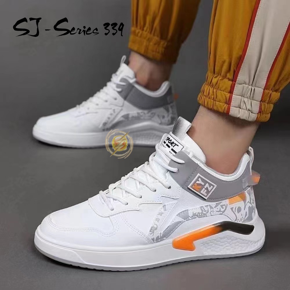 [OOS] Sepatu Sneakers Pria Sport atau Casual Model Keren dan Trendy Kualitas Import Premium -339