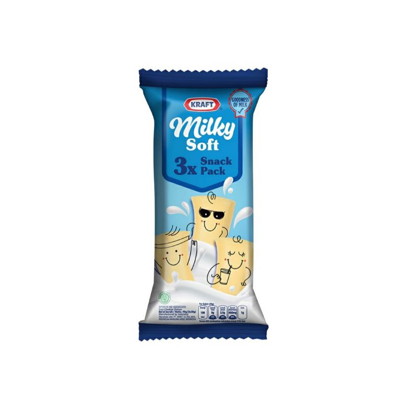 Kraft Milky Soft Keju 3x30g