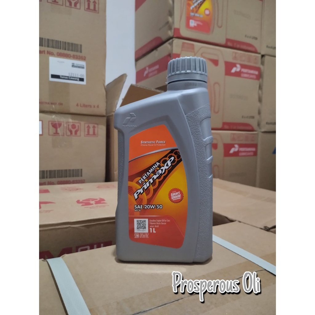 OLI MESIN PERTAMINA PRIMA XP 20W-50 1 liter / Oli Pertamina / Oli Mesin / Oli Mobil / Oli Murah / Pe