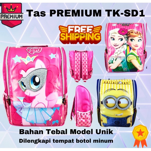 COD IMPORT QUALITY ~ Tas Ransel Sekolah Anak TK Jepang kuda pony pinke pie 3D Timbul tas kekinian tas ransel tas sekolah anak bahan tebal berkualitas