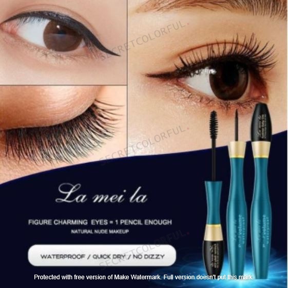 LAMEILA 3D Volume 2in1 Mascara and Eyeliner Waterproof Long Lasting